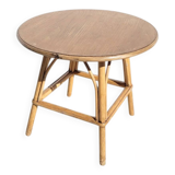 Vintage rattan coffee or side table