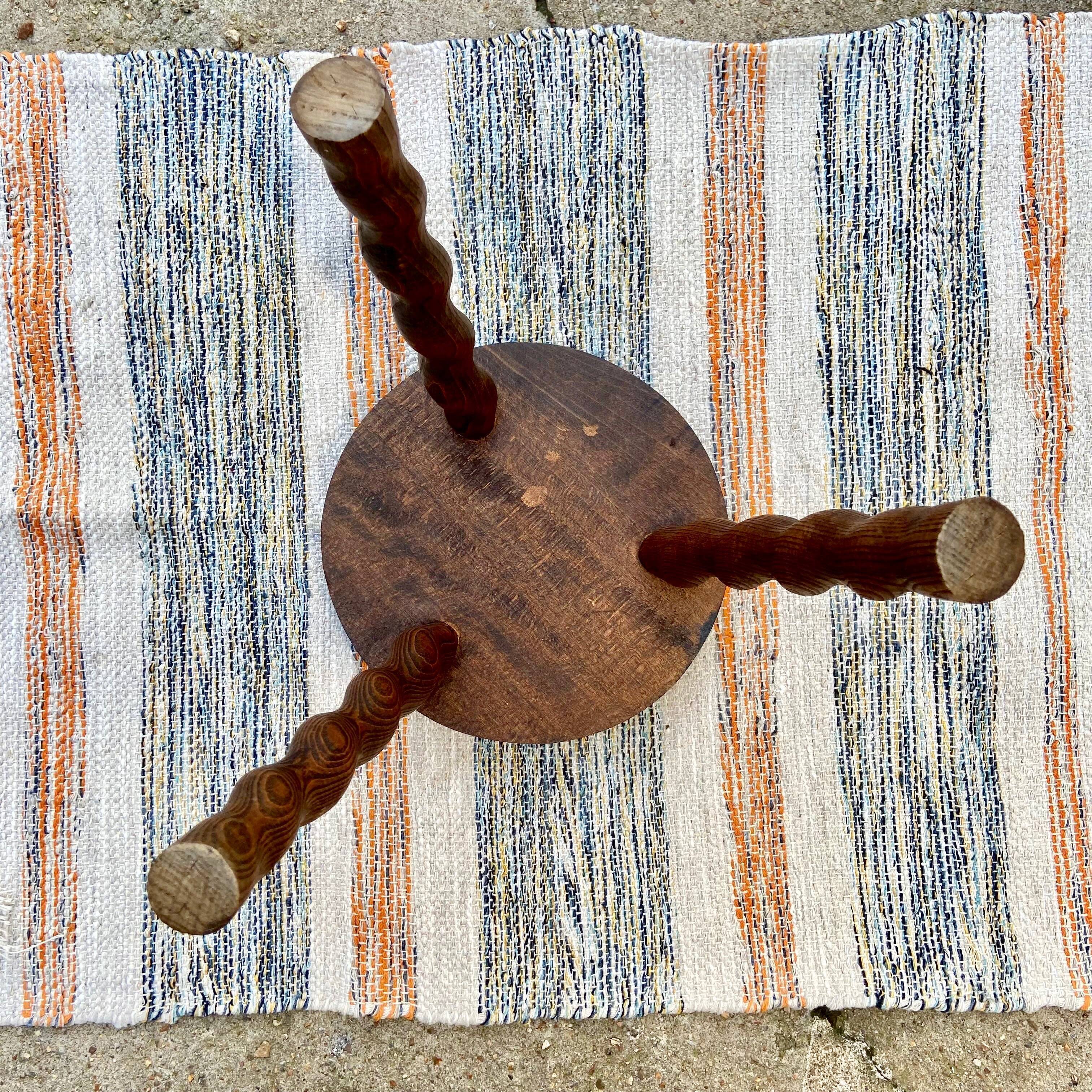 Brutalist tripod stool