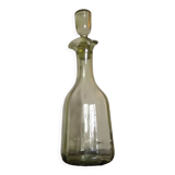 Mouth-blown glass alcohol decanter XIXth century