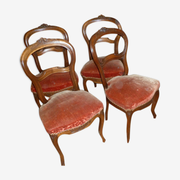 4 chaises Louis Philippe