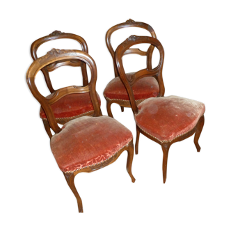 4 Louis Philippe chairs