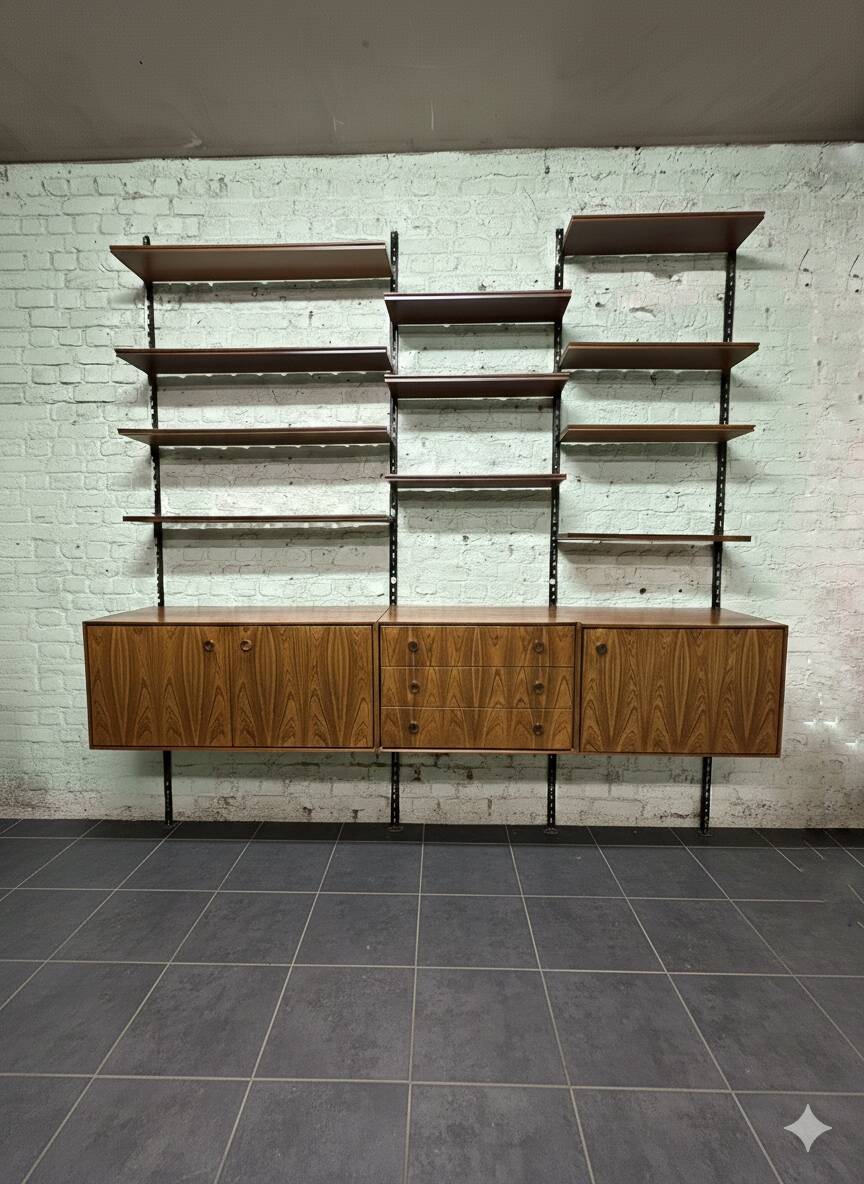 Meuble mural scandinave vintage, 1960