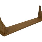 Vintage oak wall rack book shelf 1970s wood minimalist design