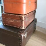 Set of 3 vintage suitcases
