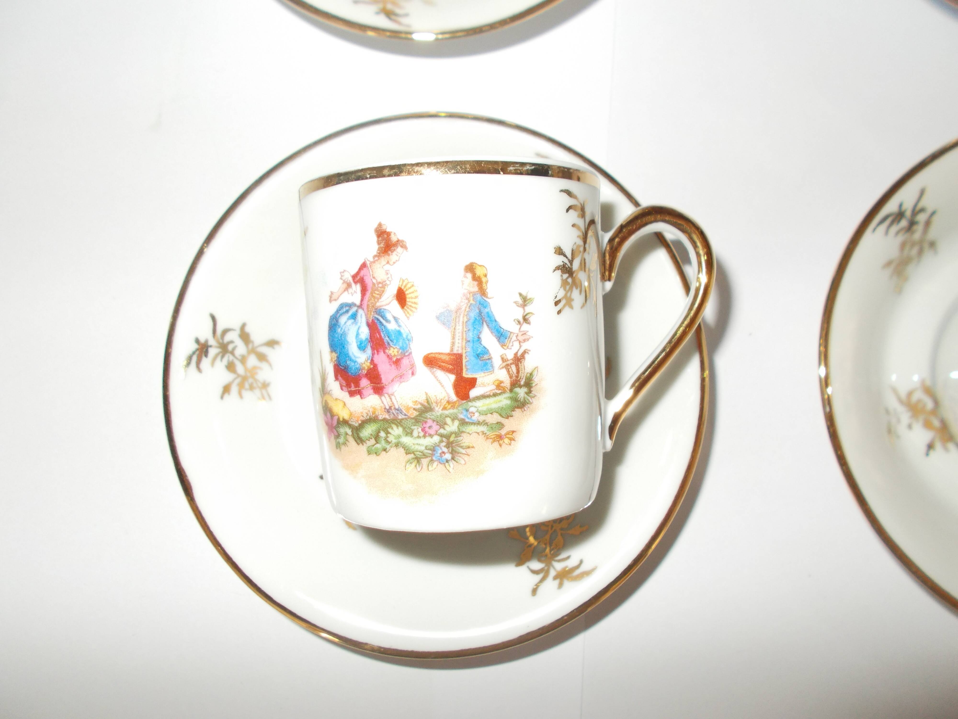 Porcelain coffee set character 17th century