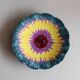 Large Longwy vega enameled ceramic dish Multicolor