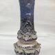 Vase fat lava blue gray Vallauris