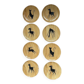 Set of 8 vintage Vallauris dessert plates