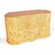 Rattan “leaf” chest of drawers