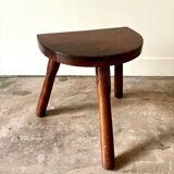 Dark wood tripod stool