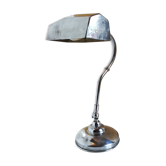 French desk lamp in chromed metal 1940