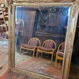Golden mirror xixth period restoration 132×110cms