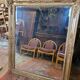 Miroir doré xixème époque restauration 132×110cms