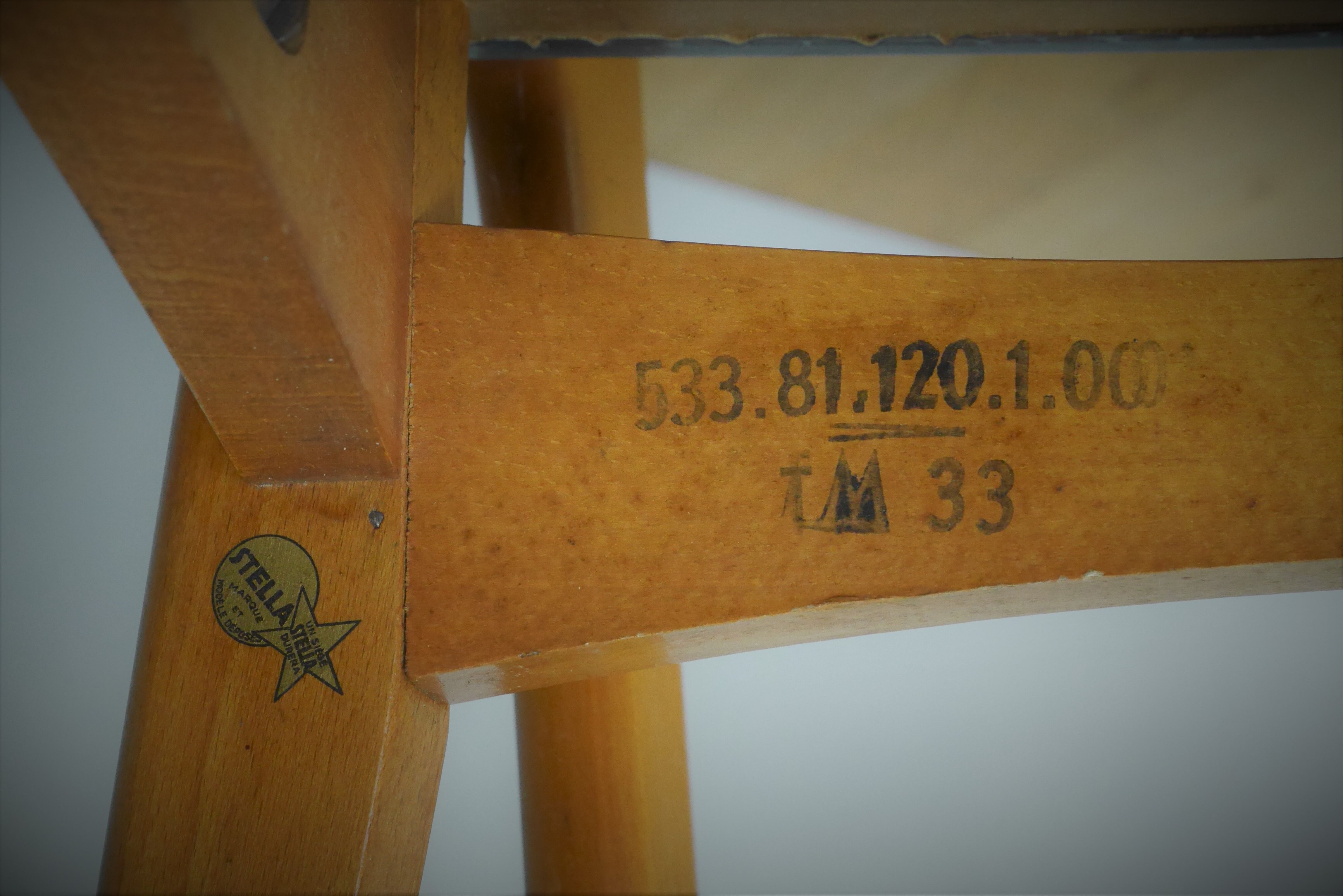 Series of 6 chairs Stella 60s model Ingrid