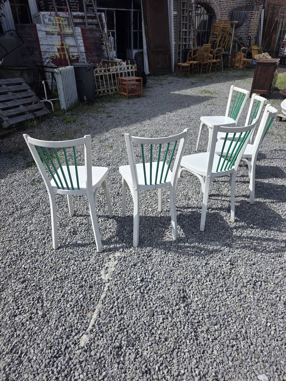 6 Baumann bistro chairs