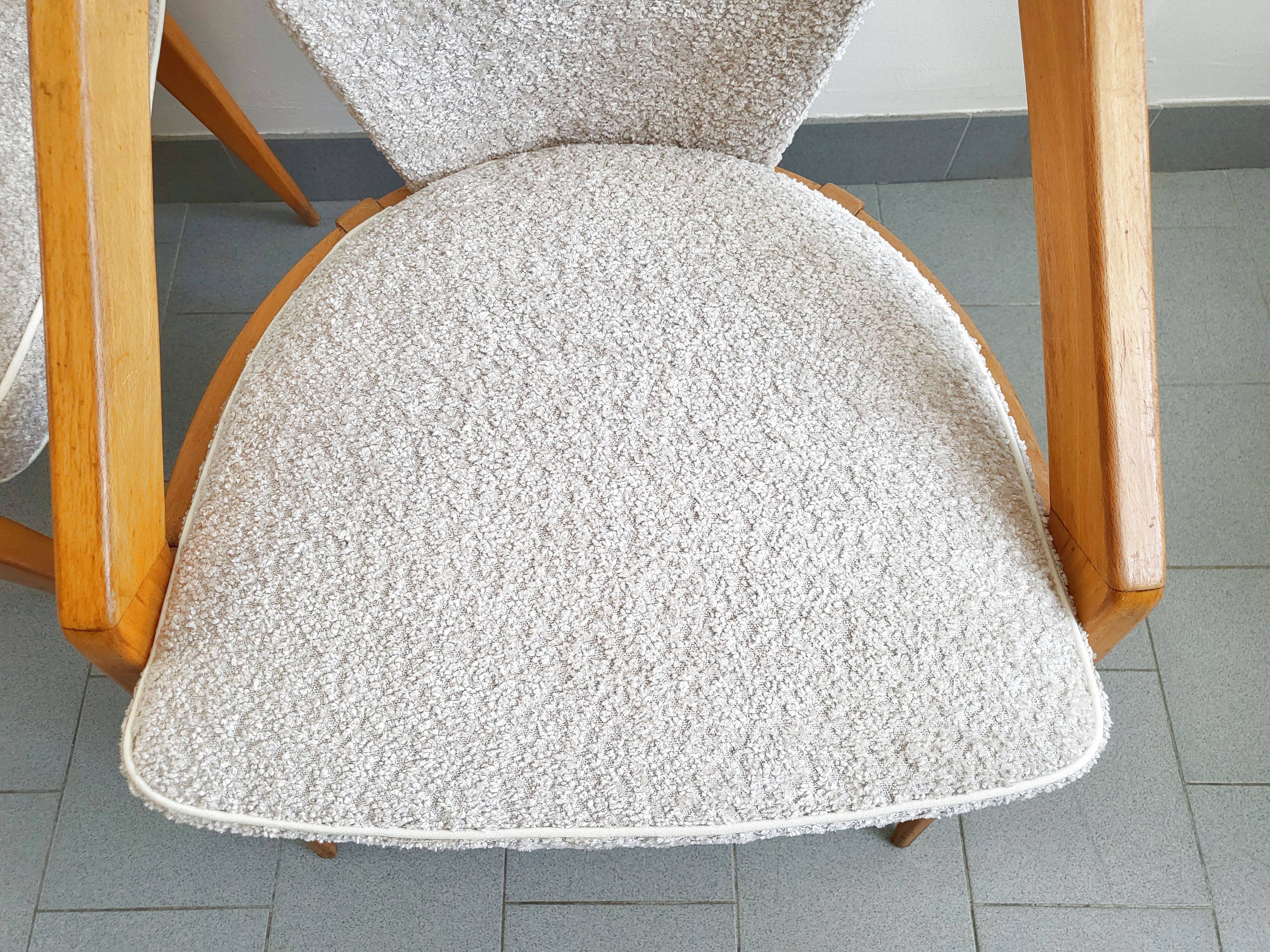 Set of 4 vintage chairs by Charles Ramos 1950