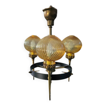Lampe suspendue années 1950