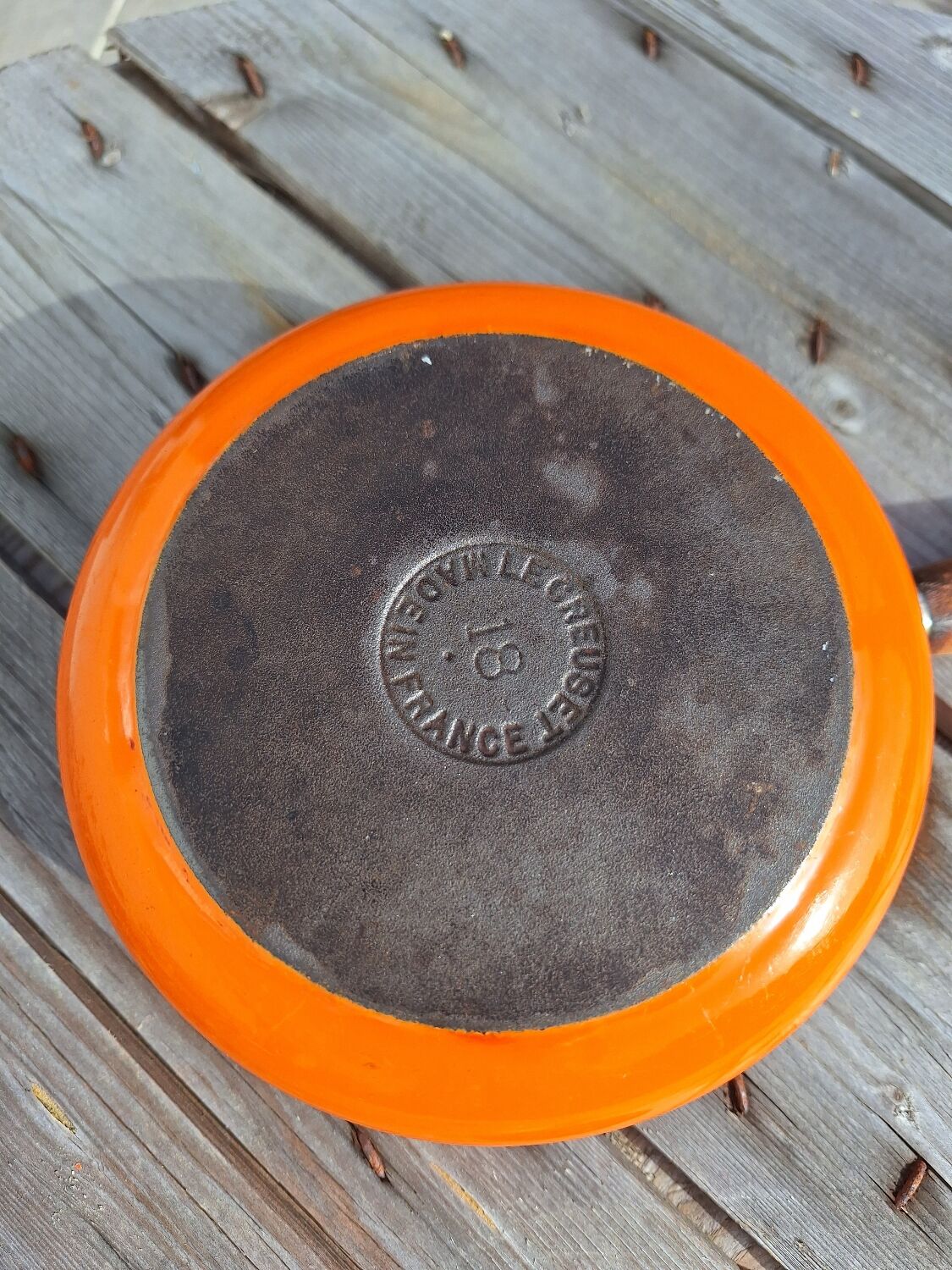Vintage Le Creuset saucepans from the 70s