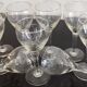 set of 9 glasses of white wine / port "balloon" with crystal foot 40s-50s