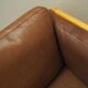 Brown leather sofa, Danish design, 1970s, production: Denmark