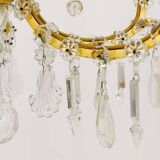 Maria Theresa salon chandelier, baroque Lobmeyr, crystal glass, Vienna, 1940s