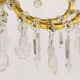 Maria Theresa salon chandelier, baroque Lobmeyr, crystal glass, Vienna, 1940s