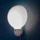 Space age perspex balloon wall lamp, white wall sconce, mushroom, acrylic vintage lighting