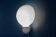 Space age perspex balloon wall lamp, white wall sconce, mushroom, acrylic vintage lighting