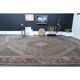 1970s Vintage Persian Handmade Wool Cotton Brown Area Rug 296x380
