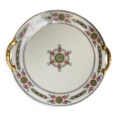 Plat à tarte porcelaine de Limoges Charles AHRENFELDT Art Déco