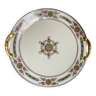 Limoges porcelain pie dish by Charles AHRENFELDT Art Deco