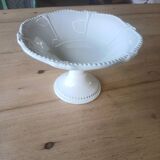White earthenware compote dish