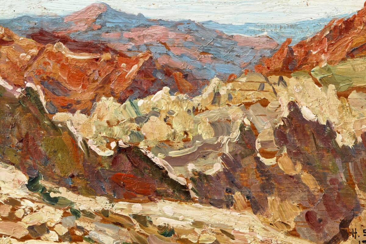 Workshop background, Henry Sené (1889-1961)