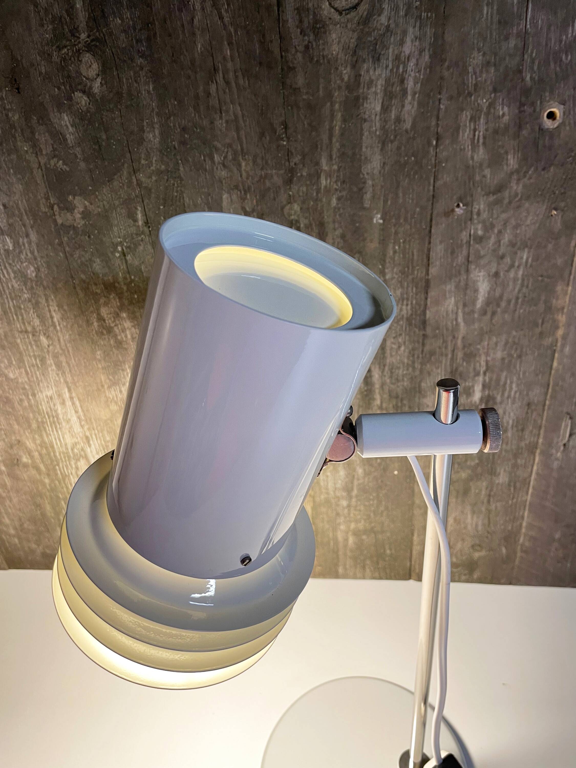 Gray MEOS desk lamp, 1970s.