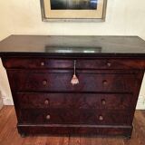 Louis Philippe mahogany chest of drawers, very good condition