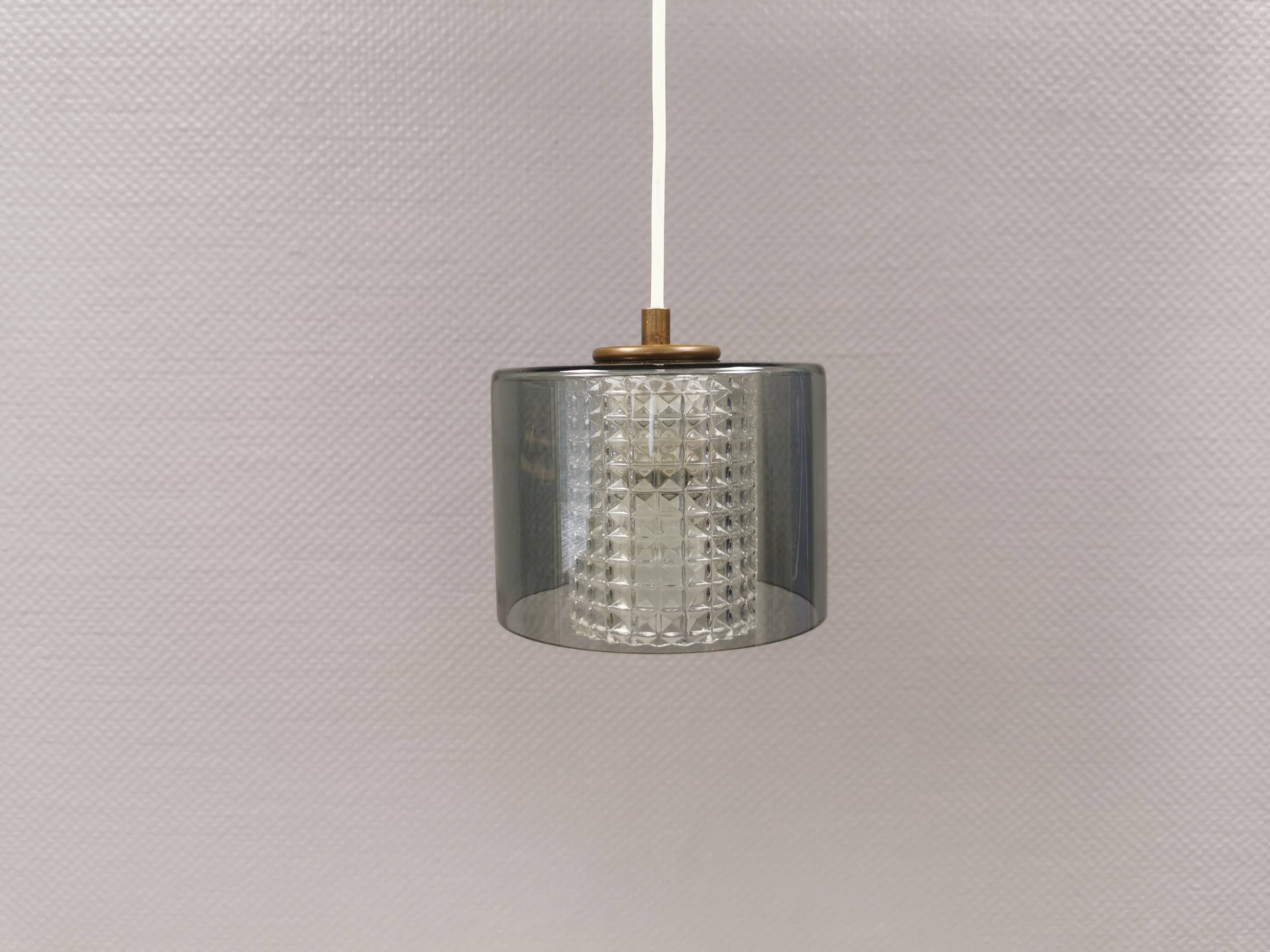 Swedish hanging lamp from Orrefors glassworks