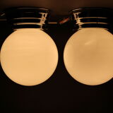 1940s Pair of Art Deco Ceiling or Wall Lights, Czechoslovakia