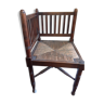Straw corner chair