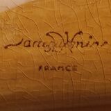 Vintage french asparagus tray, majolica of Sarragamines