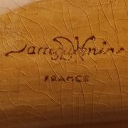 Plateau d’asperges vintage français majolique de Sarragamines