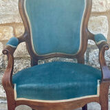 Napoleon III style mahogany armchair