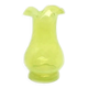 Vase avec volants, en verre, design de L. Fiedorowicz, Huta Staszic, Pologne, années 1970