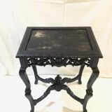 Blackened wooden openwork harness