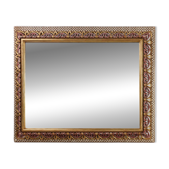 Baroque Revival Firenze Mirror in Carved Wood, Italy ca. 1960