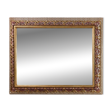 Baroque Revival Firenze Mirror in Carved Wood, Italy ca. 1960