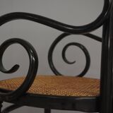 Chairs in bent beech and vienna straw, 1980