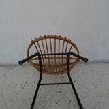 Chair shell rattan child 60s