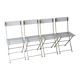4 chaises pliantes « les invisibles » pour Marais international 1970