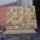 Decorative wall panel in solid oak