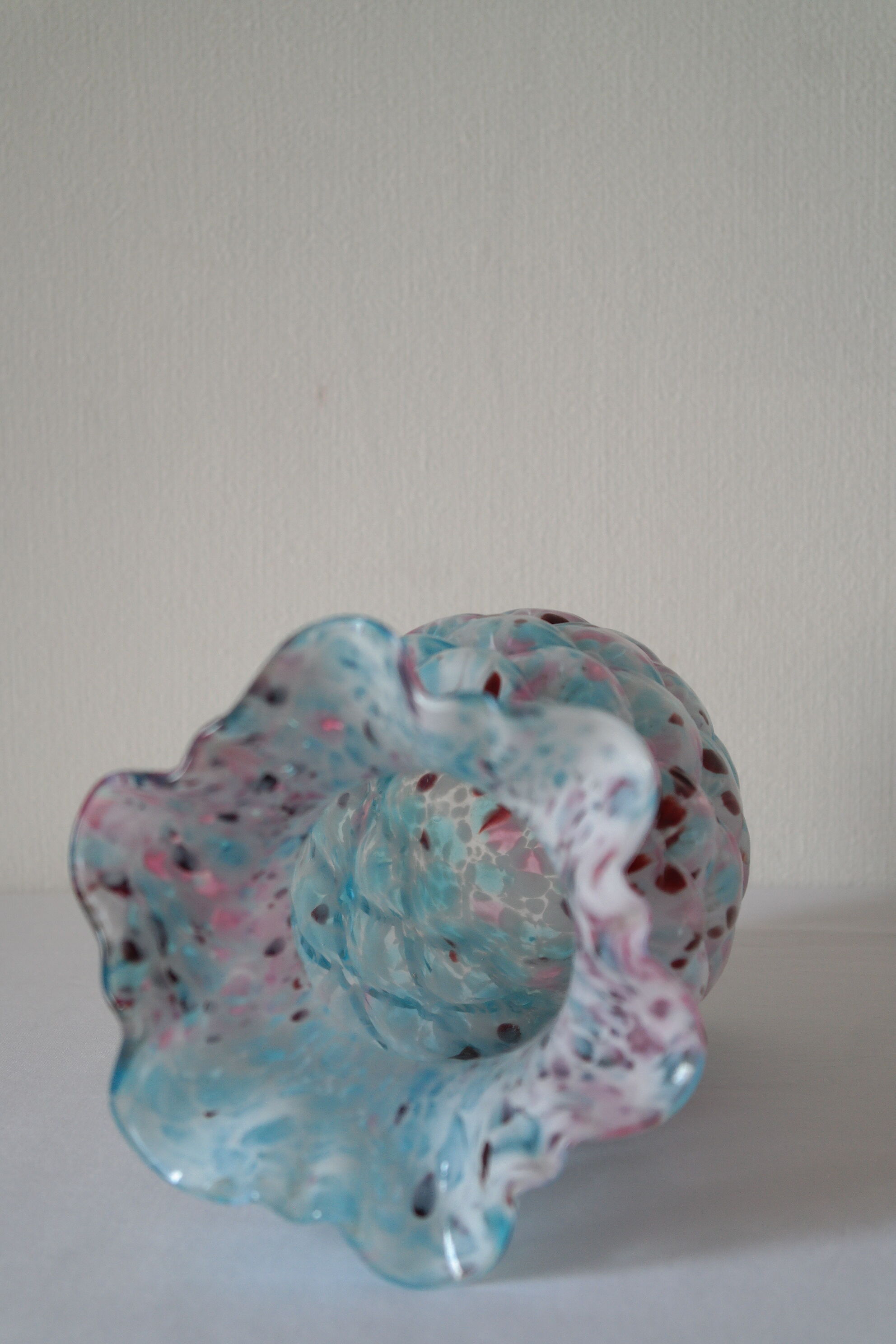 Blue Clichy glasswork vase
